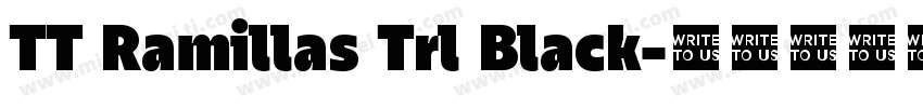 TT Ramillas Trl Black字体转换